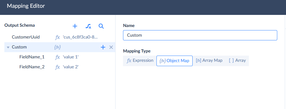 UpdateCustomAttributesOfCustomer action parameters