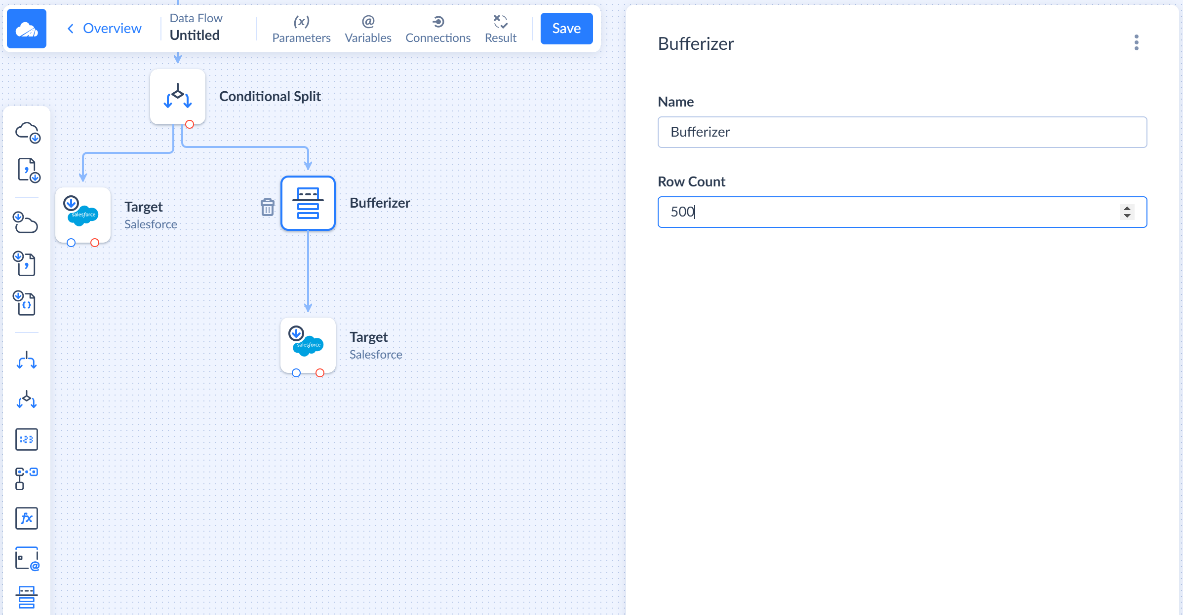 Configuring Bufferizer component