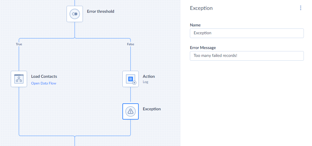 Exception component