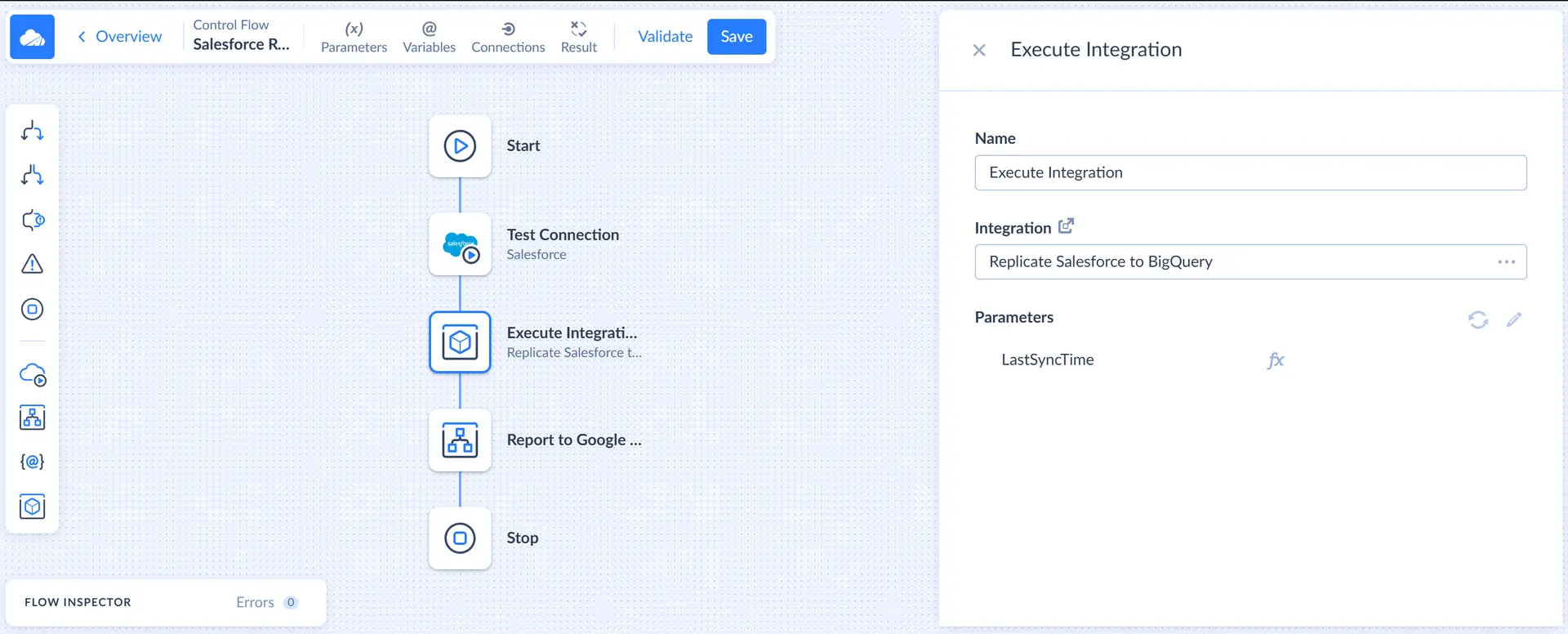 Control Flow Execution Integration