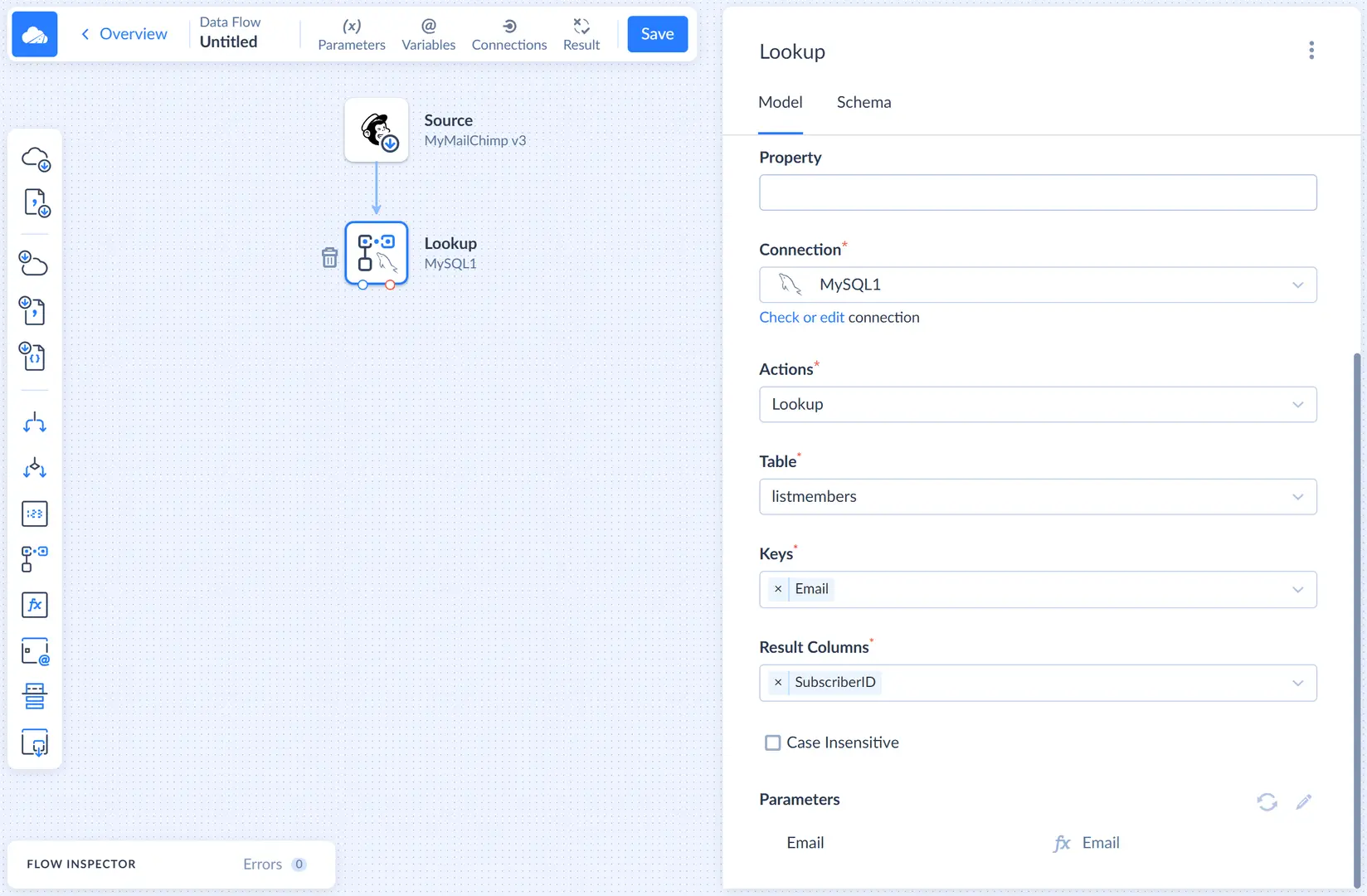 Configured lookup component