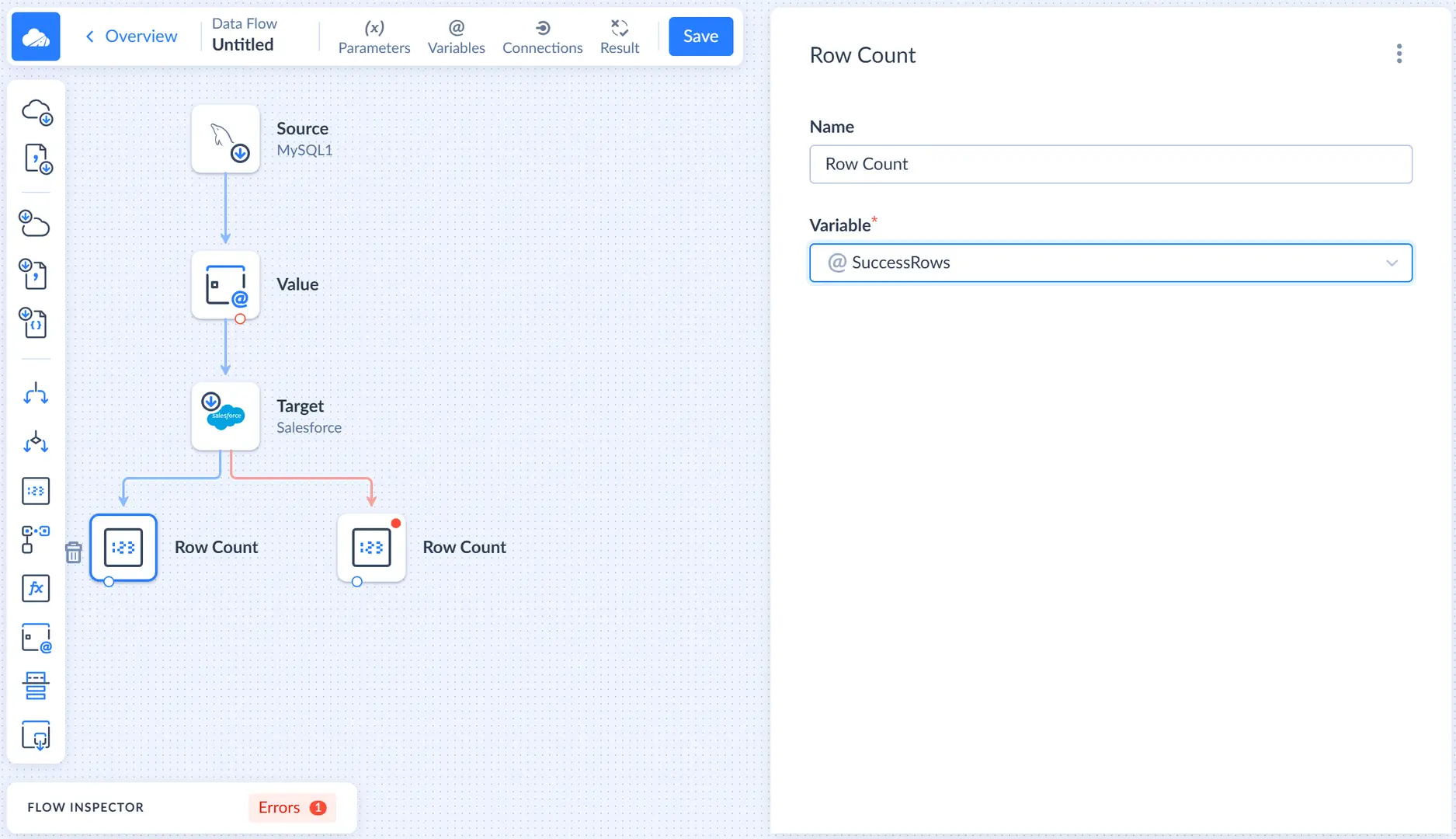 Configured Row Count Components