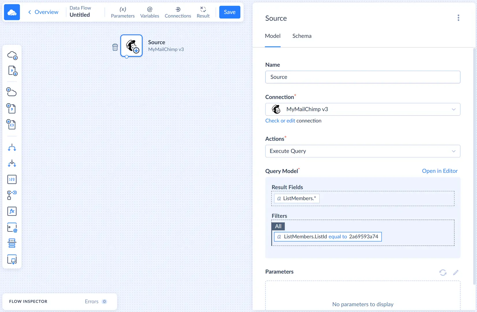 Configured source component