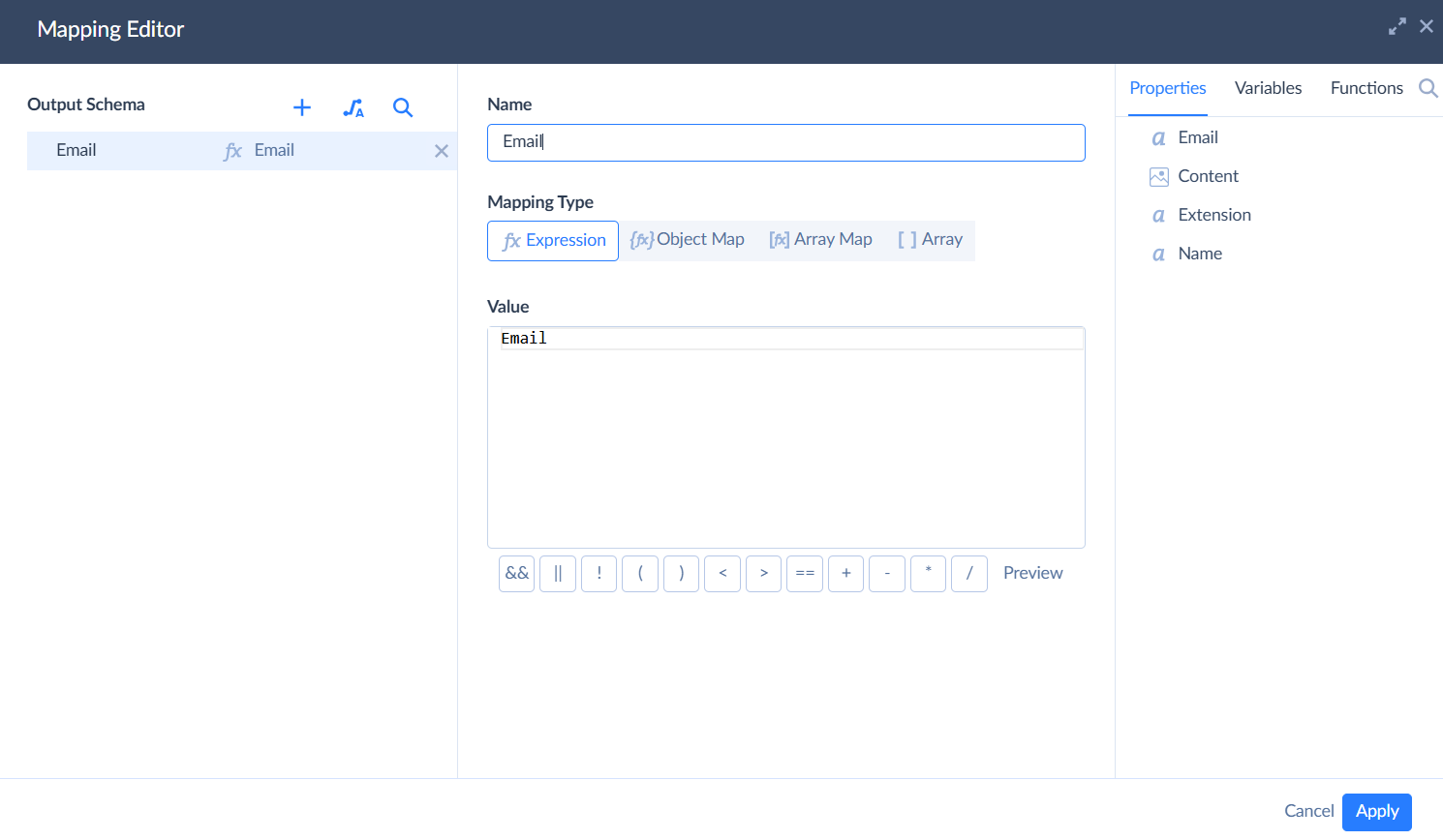 Contacts Lookup Mapping