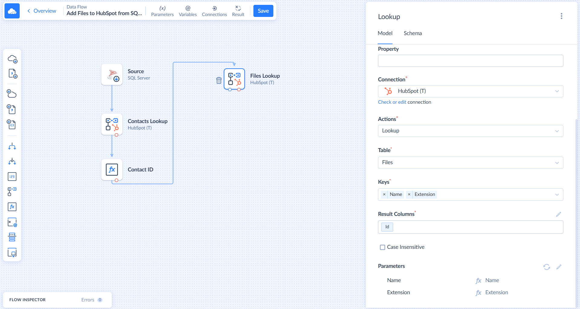 Data Flow: Files Lookup