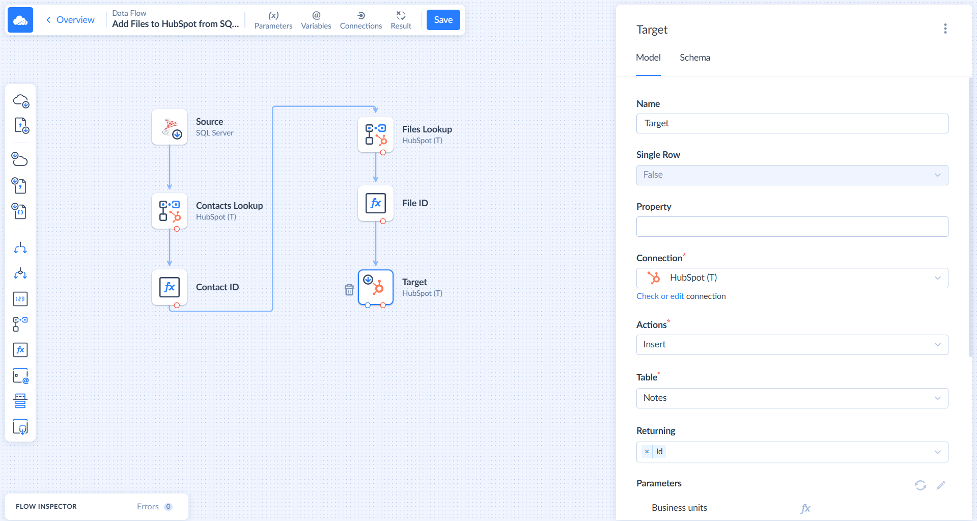 Data Flow: Notes Target