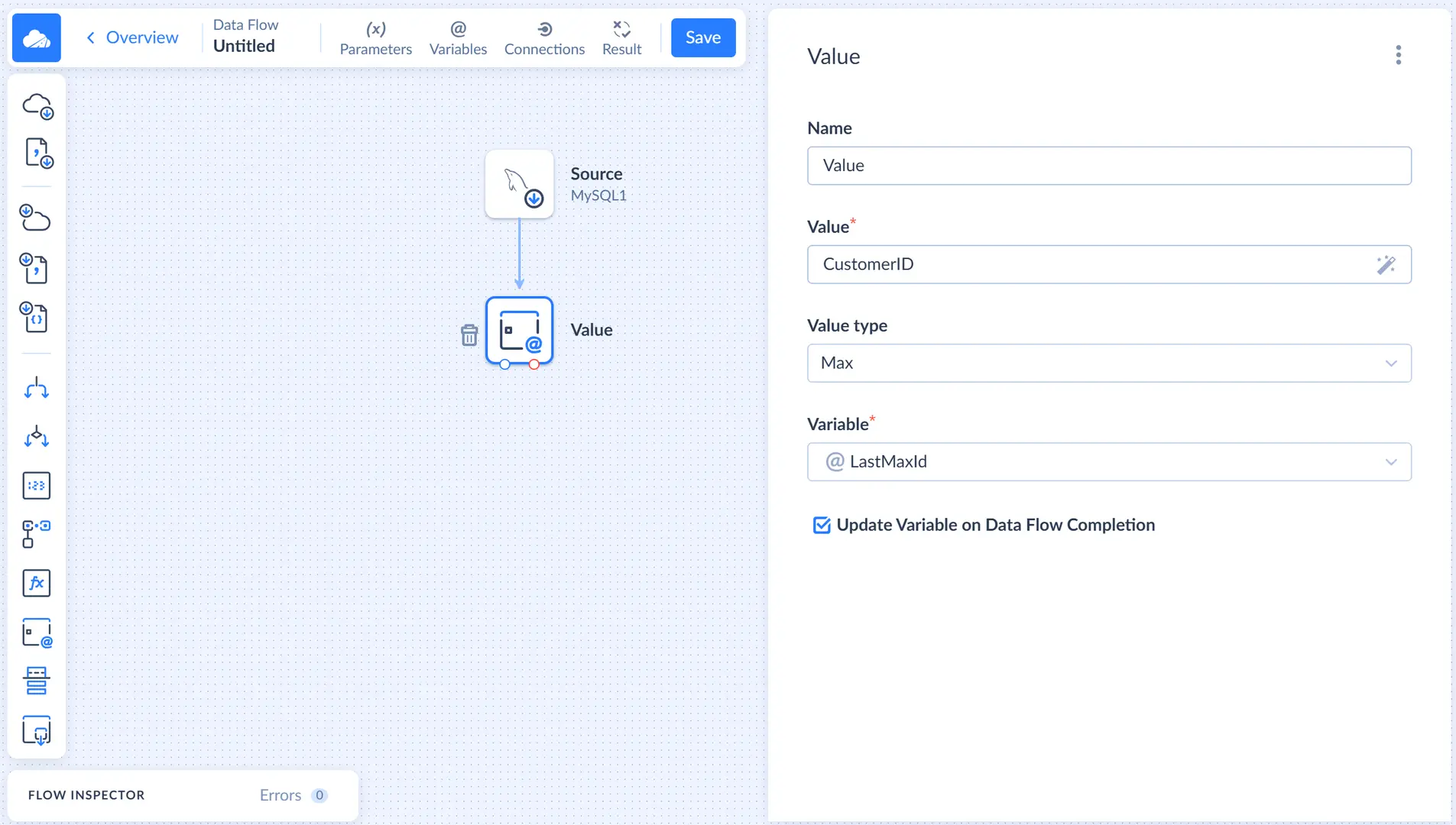 Value editor