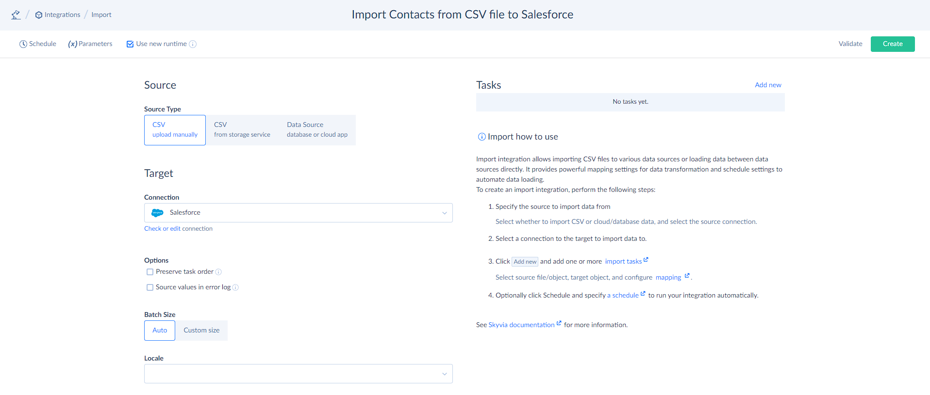 Package editing options