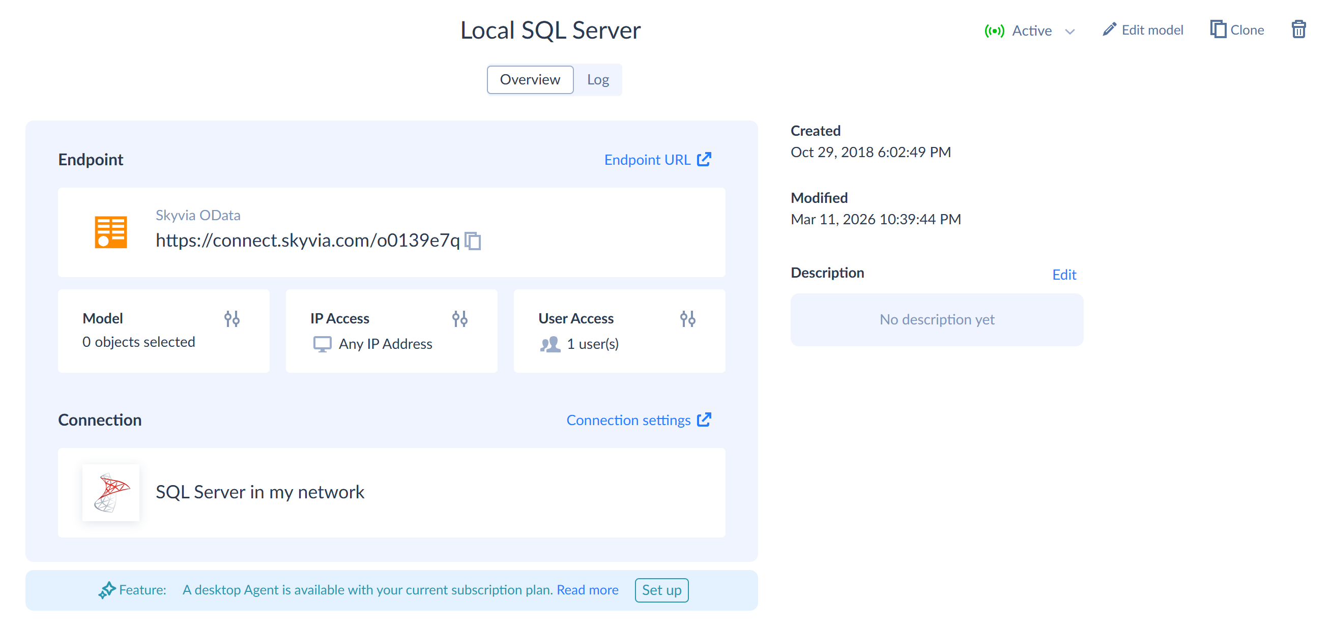 Endpoint overview with Hybrid deployment