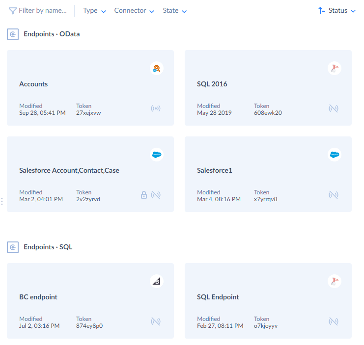 Endpoint list