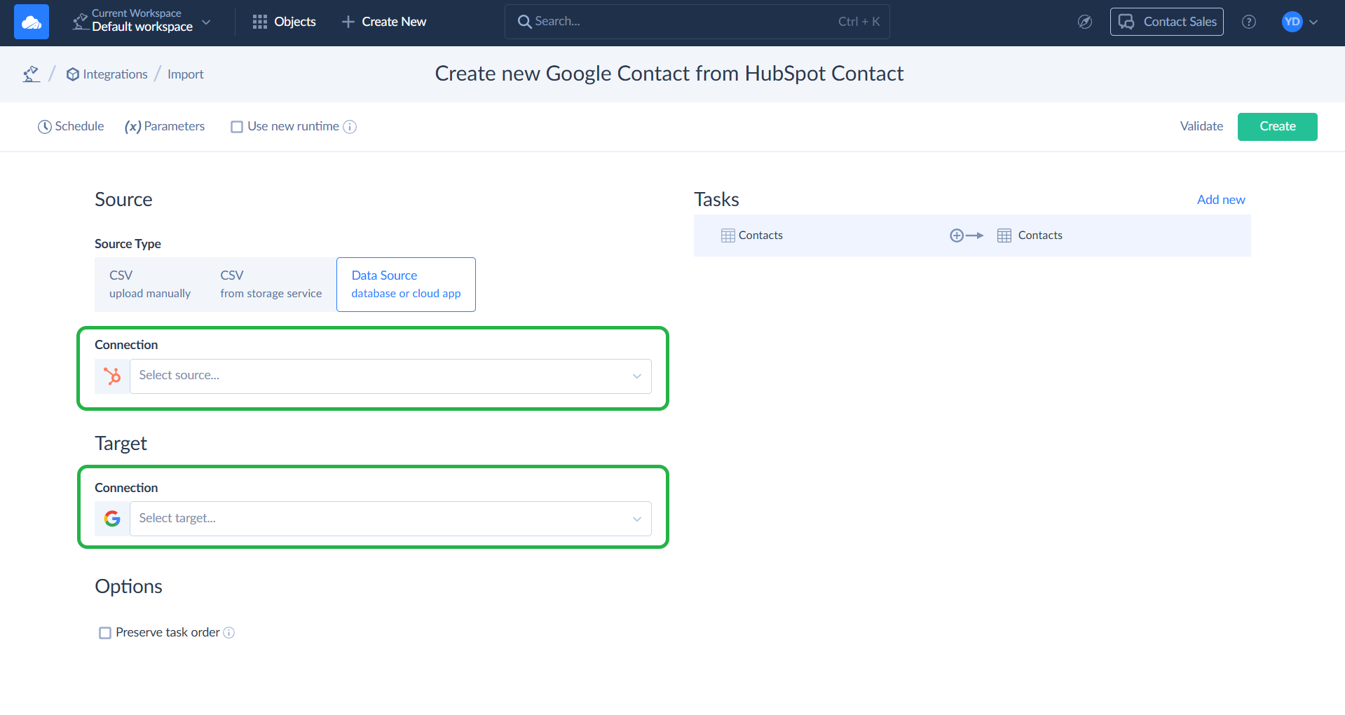 Integration Template