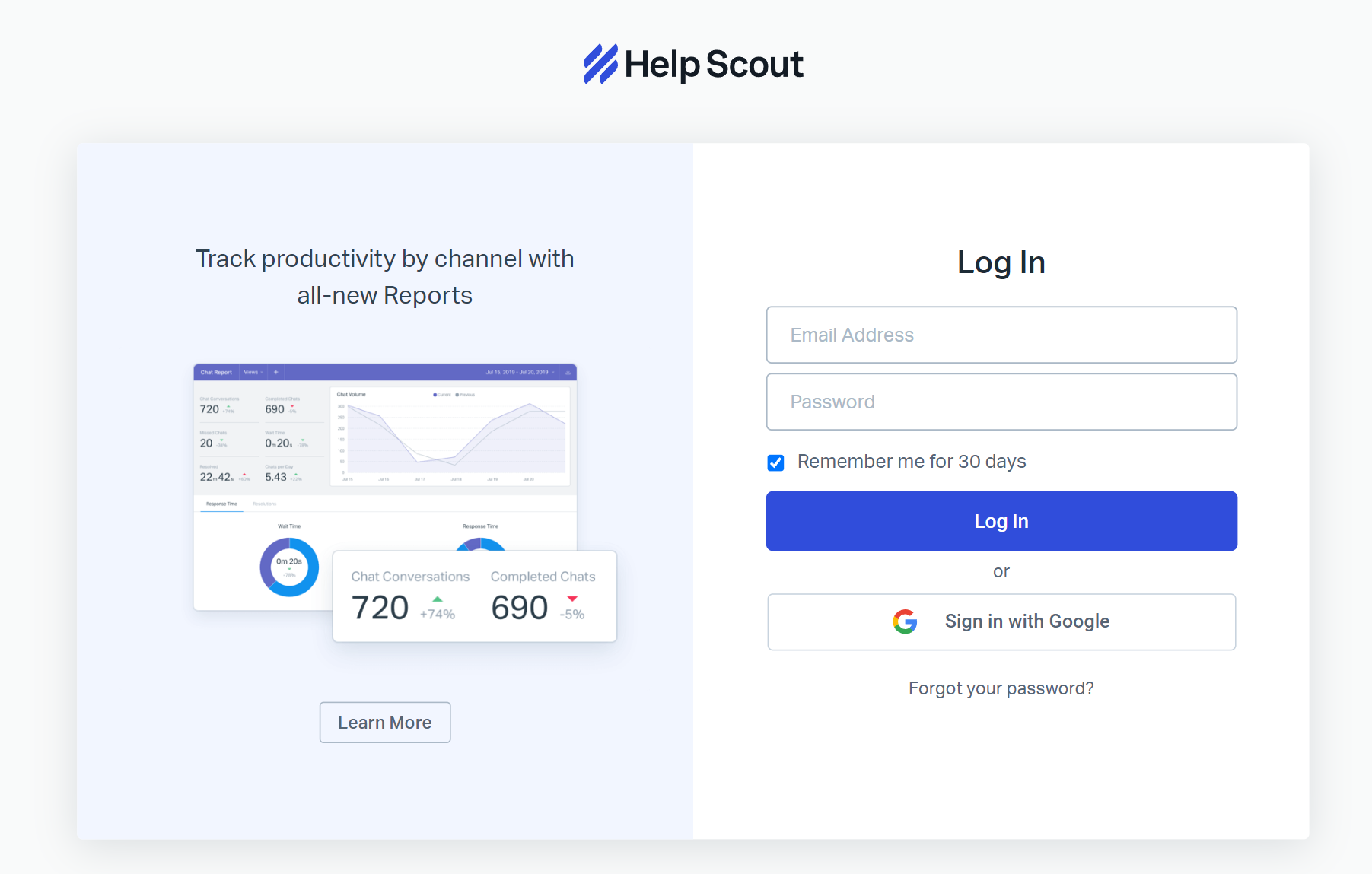 Log in to HelpScout