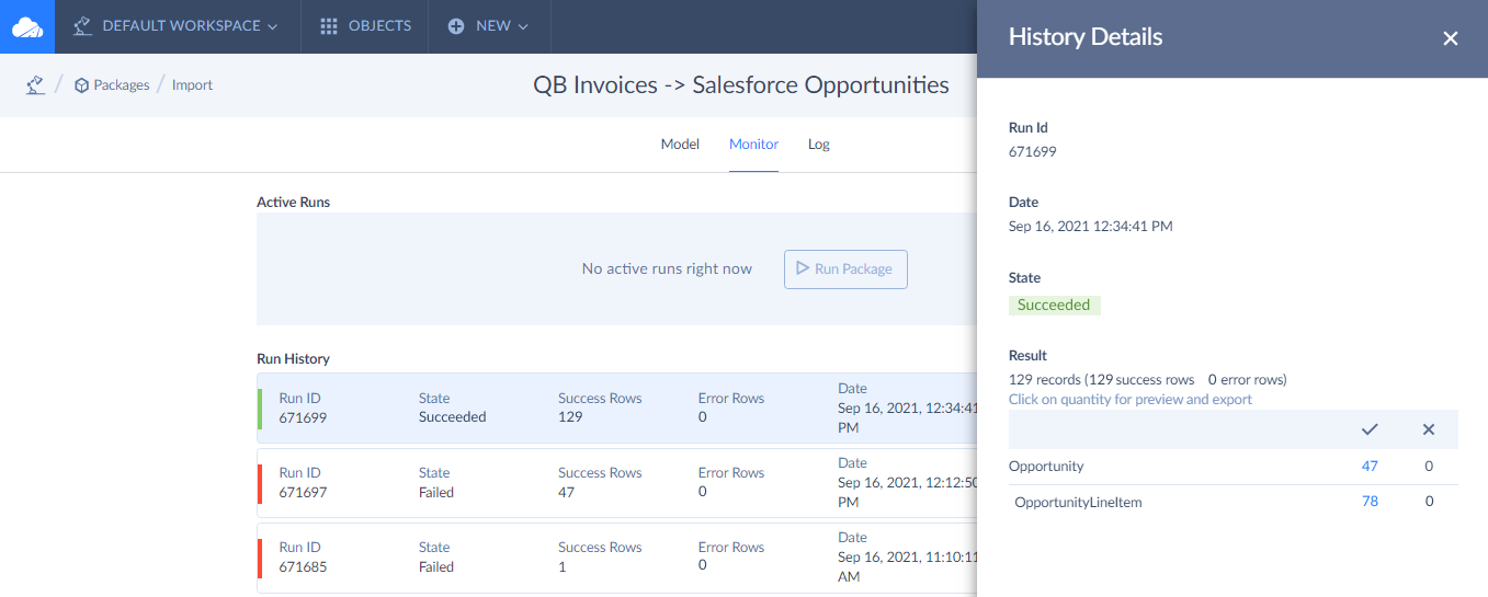 salesforce invoicing quickbook