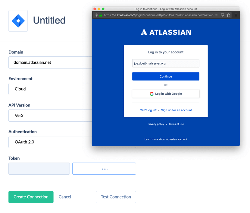 OAuth authentication in Jira on Skyvia New