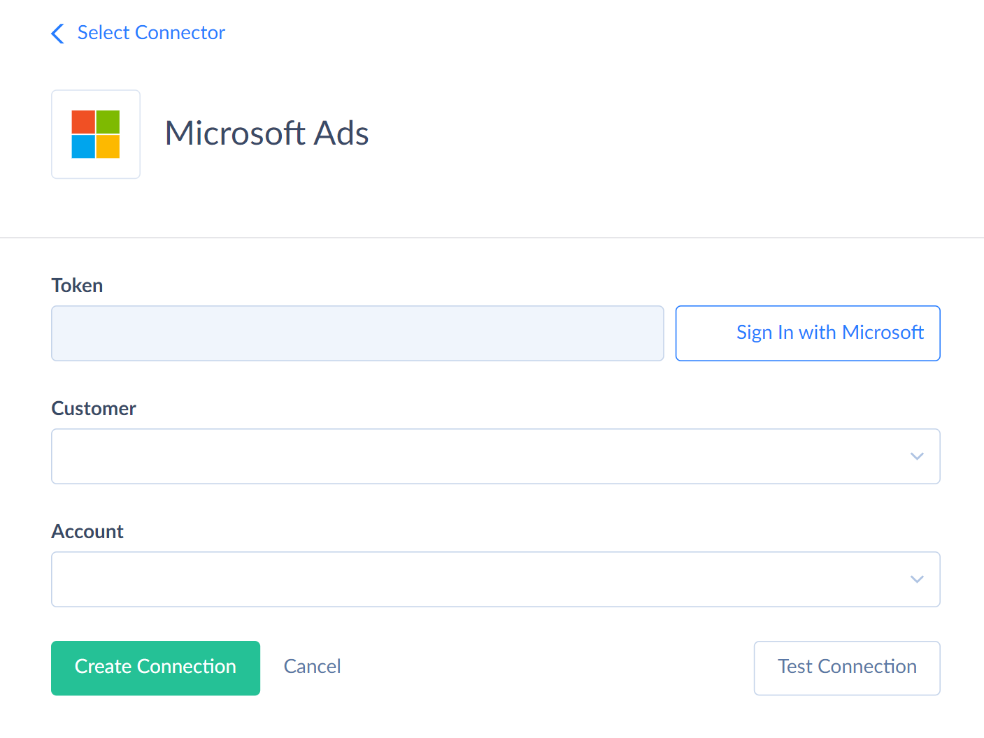 Microsoft Ads connections