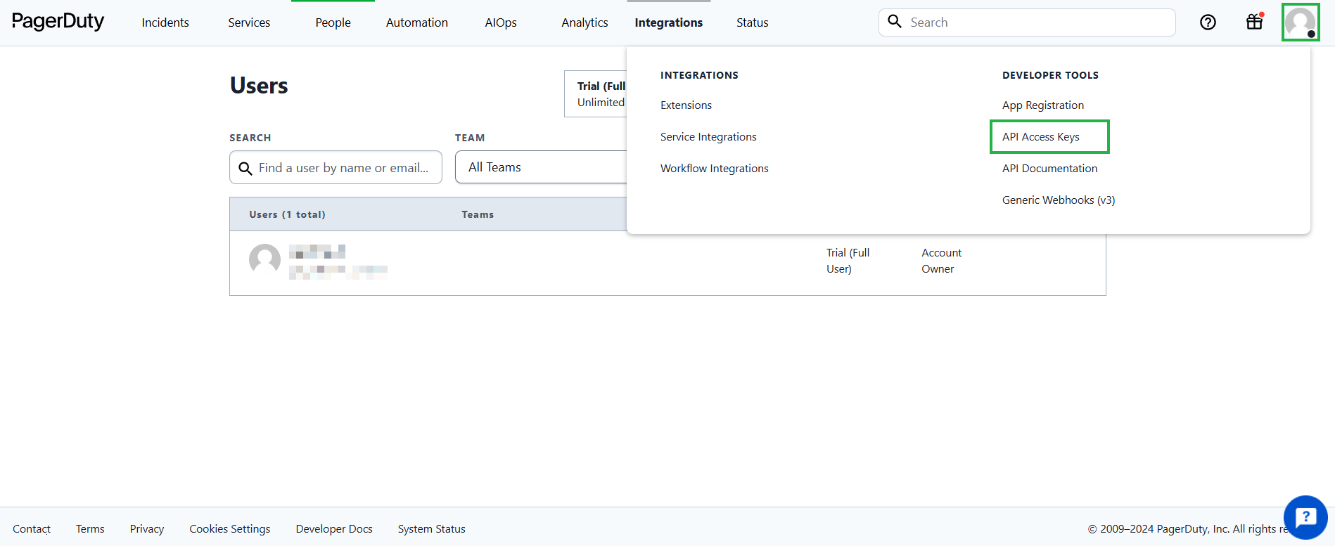 pagerduty-api-menu