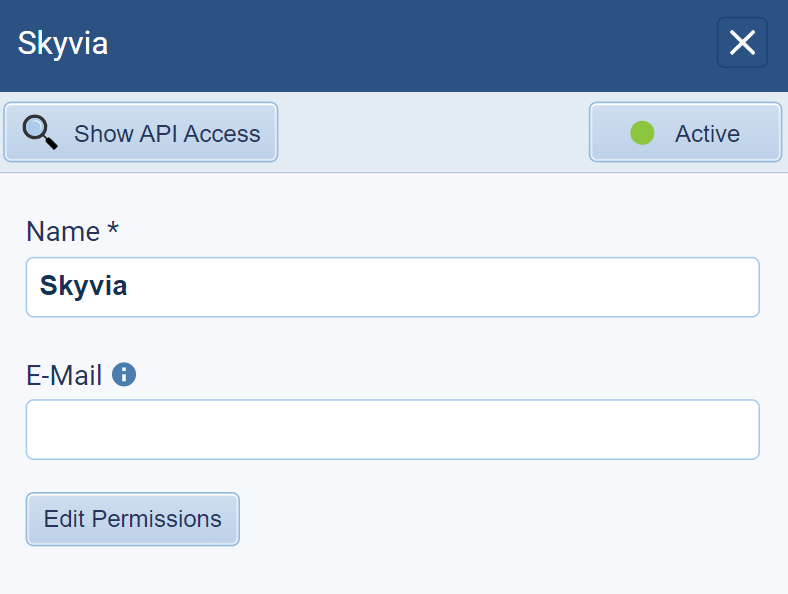 Show API access