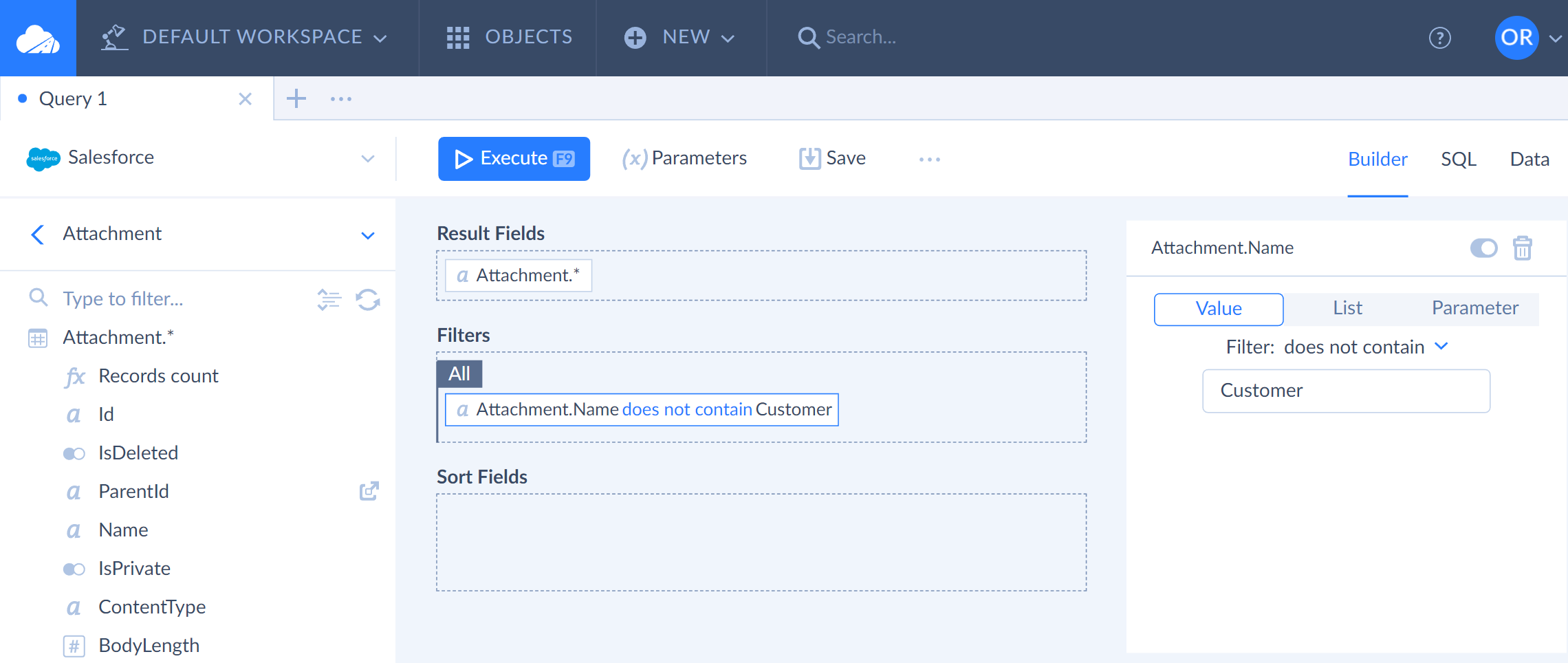 Supported Query Filters