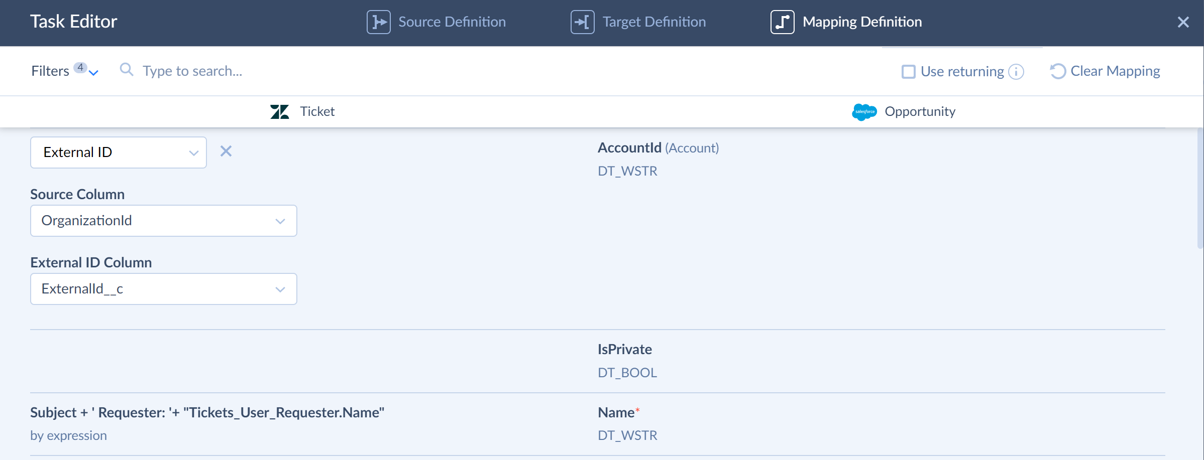 Example 2 - External ID mapping