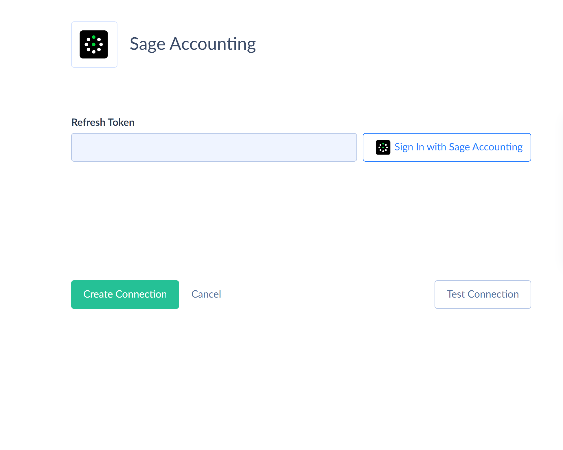 Sage Accounting connections