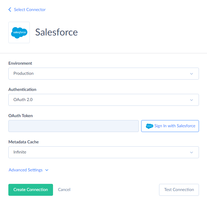 Connecting to Salesforce