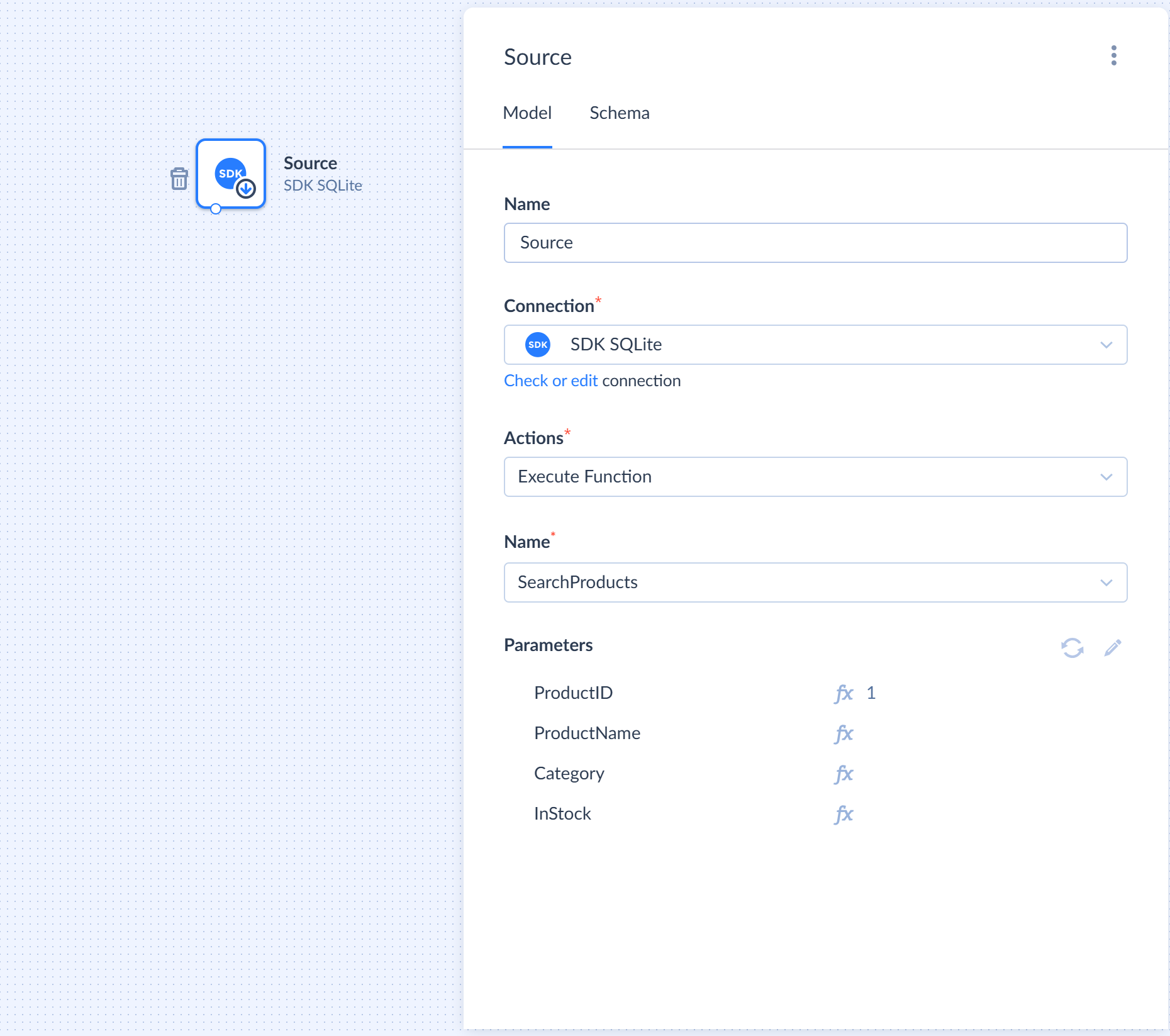 Source component