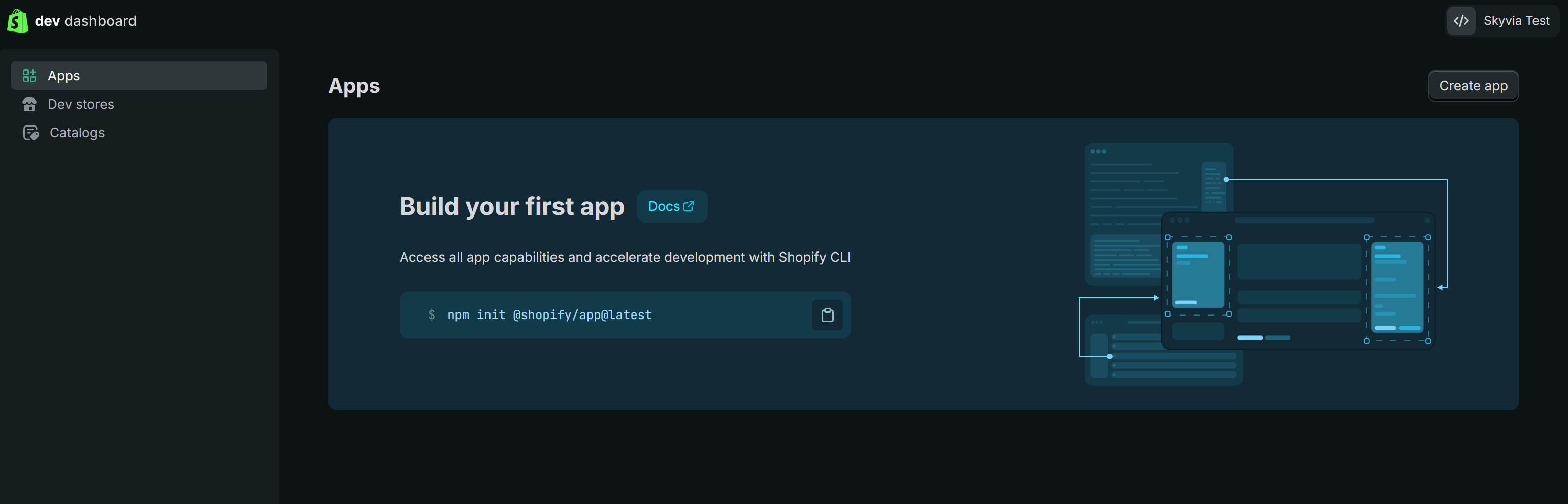 Shopify Dev Dashboard