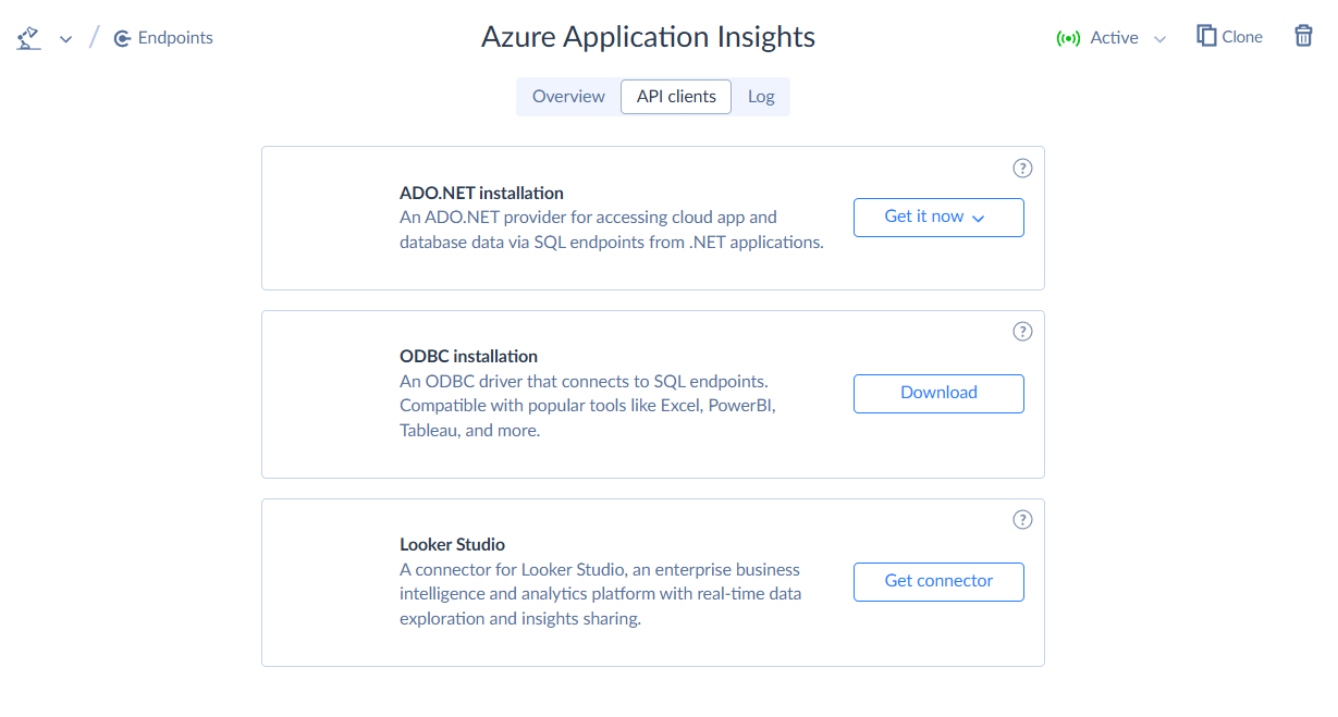 SQL API Clients