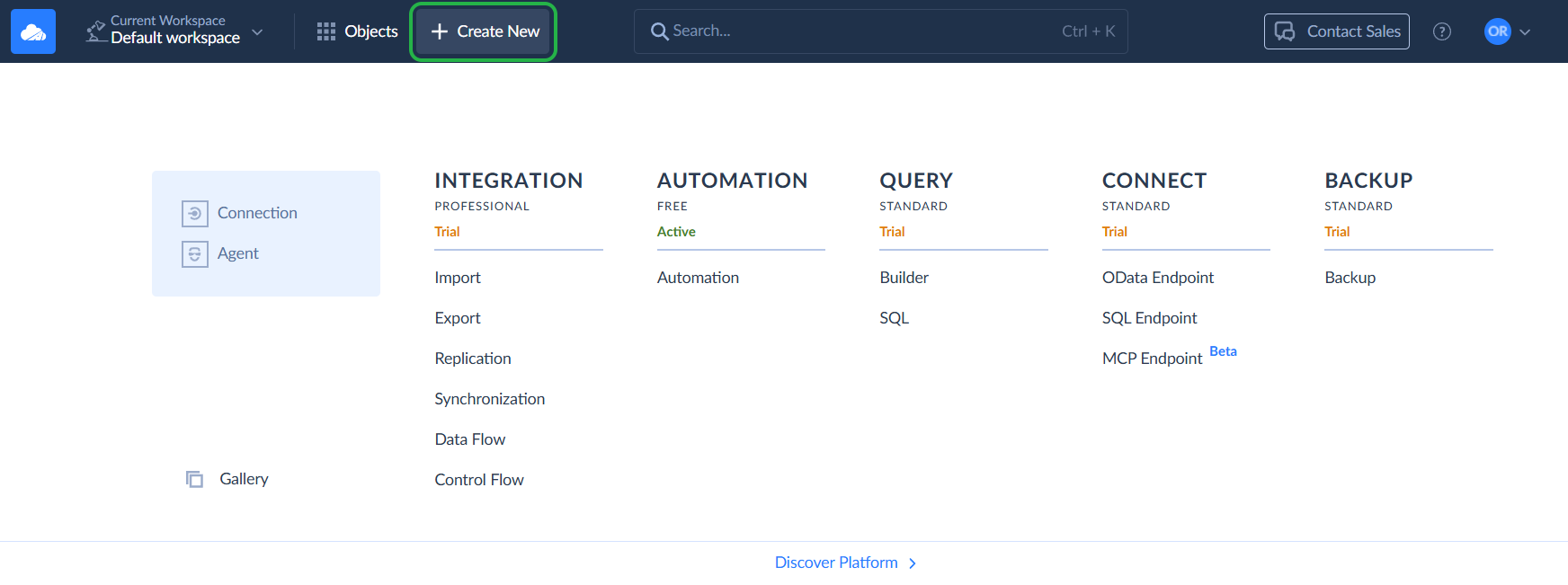 user-interface-basics-skyvia-create-objects