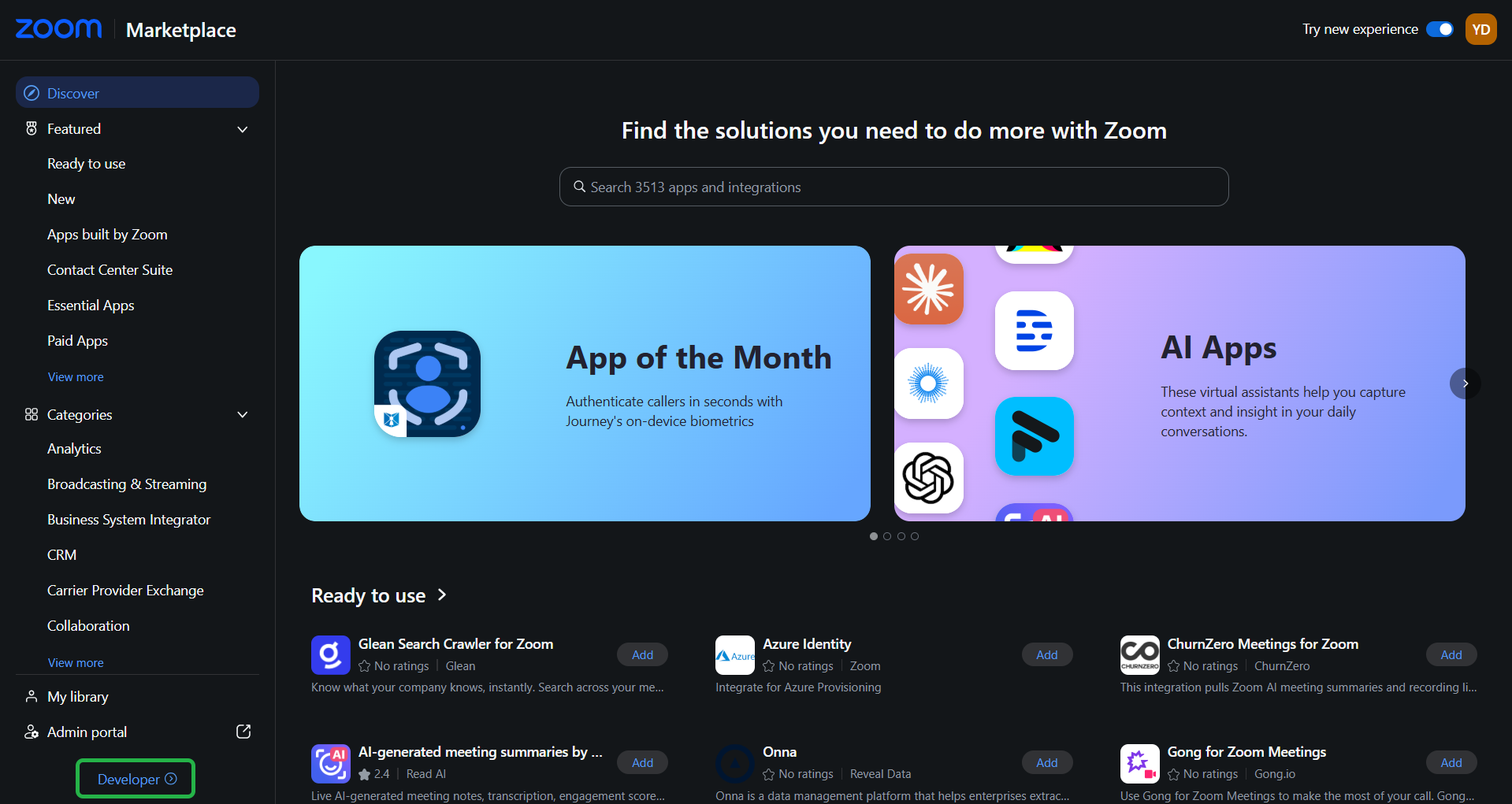 Zoom App Marketplace